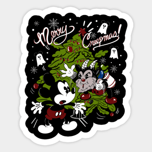 Merry Creepmas Krampus Sticker